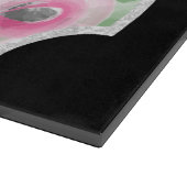 水彩フローラとシルバーシャボスChalah カッティングボード (角)