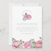 水彩フローラとユーカリ緑化写真Th サンキューカード (裏面)