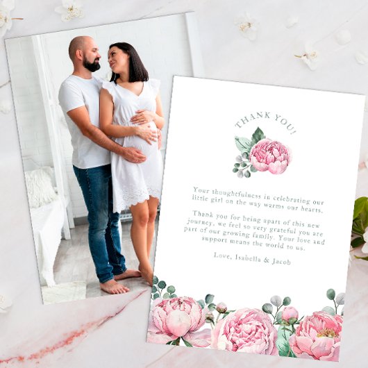 水彩フローラとユーカリ緑化写真Th サンキューカード