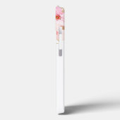 水彩フローラと金ゴールドレターFモノグラム Case-Mate iPhoneケース (裏面 / 左)