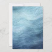 水彩フローラのまわりにザクロックブライダルシャワー 招待状 (裏面)