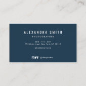 水彩フローラのロゴ写真家 名刺 (裏面)