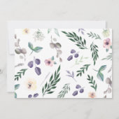 水彩フローラの招待 招待状 (裏面)