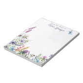 水彩フローラの机からの先生 ノートパッド (回転)