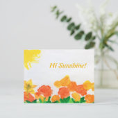 水彩フローラはがき ポストカード (スタンド正面)