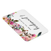 水彩フローラは私の花嫁の付き添いの磁石になる マグネット (右側)