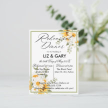 水彩フローラひまわりリハーサルディナー