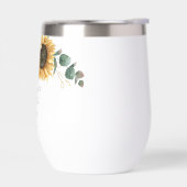 水彩フローラひまわり緑ブライダルシャワー (左面)