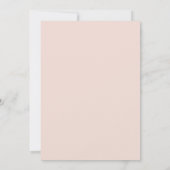 水彩フローラほこりっぽいピンク紫の赤ちゃんシャワー 招待状 (裏面)