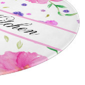 水彩フローラまな板 – カスタムキッチン カッティングボード (角)