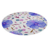 水彩フローラまな板 – ギフ芸術的ト カッティングボード (角)