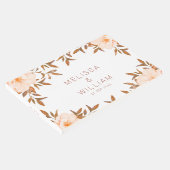 水彩フローラアイボリー結婚ズゲストブック ゲストブック (コーナー)