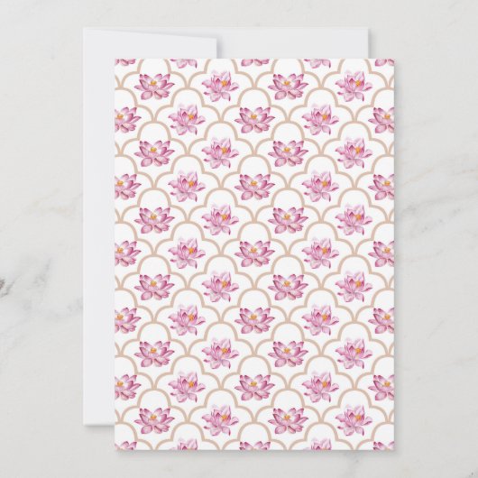 水彩フローラアナンパラシャンファースト米式 招待状 (裏面)