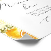 水彩フローラアーチレモンミモサバーポスター ポスター (角)