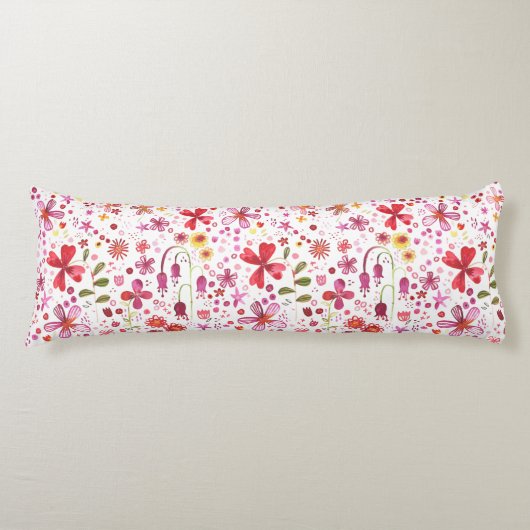 水彩フローラアートパタモダンーン ボディピロー (正面)