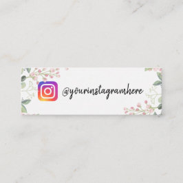水彩フローラインスタグラム名刺 スキニー名刺