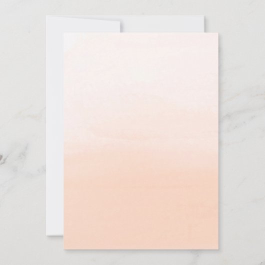 水彩フローラインプレッションブライダルシャワー招待状 招待状 (裏面)