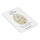 水彩フローライースターエッグハッピーイースター マグネット (右側)