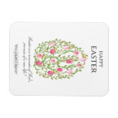 水彩フローライースターエッグハッピーイースター マグネット (横)