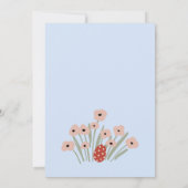 水彩フローライースターバニーと卵狩りパーティー 招待状 (裏面)