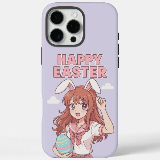 水彩フローライースターバニー Case-Mate iPhoneケース (裏面)