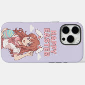 水彩フローライースターバニー Case-Mate iPhoneケース (裏面 (横))