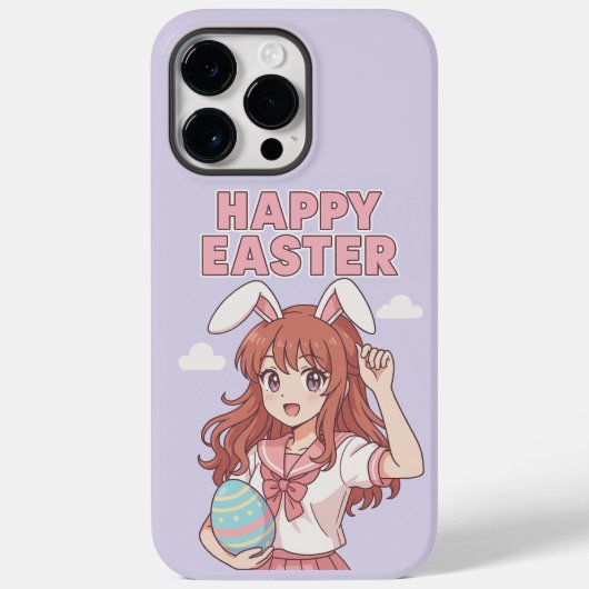 水彩フローライースターバニー Case-Mate iPhoneケース (裏面)