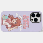 水彩フローライースターバニー Case-Mate iPhoneケース (裏面 (横))
