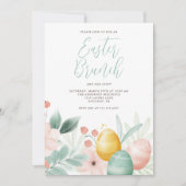 水彩フローライースターブランチ 招待状 (正面)