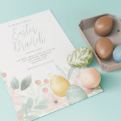 水彩フローライースターブランチ 招待状