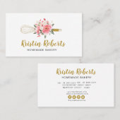 水彩フローラウィスクベーカリー名刺用 名刺 (正面/裏面)