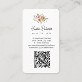 水彩フローラウィスクベーカリー名刺 名刺 (裏面)