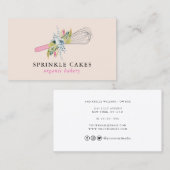 水彩フローラウィスクベーカリー名刺 名刺 (正面/裏面)