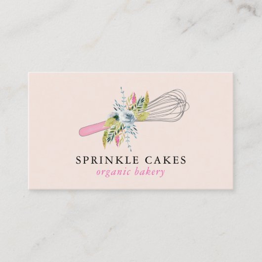 水彩フローラウィスクベーカリー名刺 名刺 (正面)