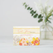 水彩フローラウェディングプランナー 名刺 (スタンド正面)