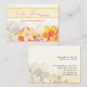 水彩フローラウェディングプランナー 名刺 (正面/裏面)