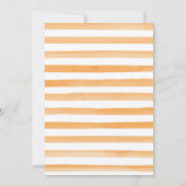 水彩フローラウッドランドキツネ誕生日パーティー 招待状 (裏面)