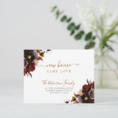 水彩フローラエレガントシック 案内ポストカード (スタンド正面)