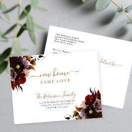 水彩フローラエレガントシック 案内ポストカード