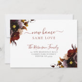 水彩フローラエレガントシック 案内状 (正面)