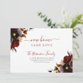 水彩フローラエレガントシック 案内状 (スタンド正面)