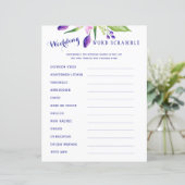 水彩フローラエレガントブライダルシャワーおもしろいゲーム (スタンド正面)