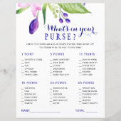 水彩フローラエレガントブライダルシャワーゲーム (正面)