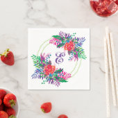 水彩フローラカスタマイズ束 スタンダードカクテルナプキン (インサイチュ)