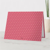 水彩フローラカスタムイニシャルシックピンクコーラル カード (裏面)