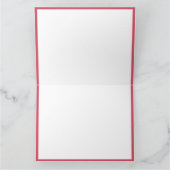 水彩フローラカスタムイニシャルシックピンクコーラル カード (内部)