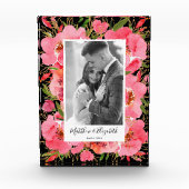 水彩フローラカスタムウェディングフォトブロック フォトブロック (正面)