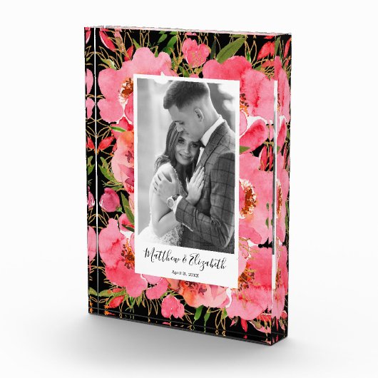 水彩フローラカスタムウェディングフォトブロック フォトブロック (右)