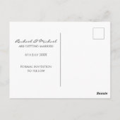 水彩フローラカスタム写真保存日時 ポストカード (裏面)