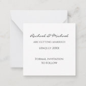 水彩フローラカスタム写真保存日 ノートカード (裏面)